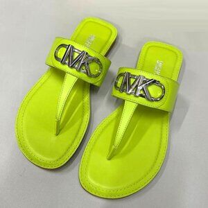 MICHAEL Michael Kors Parker Leather T-Strap Sandal